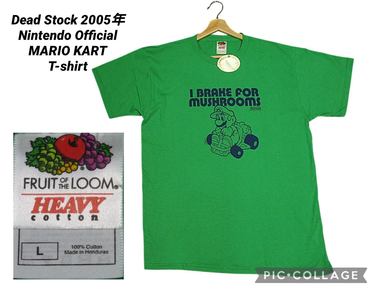 ⚠️⚠️Dead Stock デットストック Lサイズ Nintendo 任天堂 Official オフィシャル 2004年 MARIO KART マリオカート Tシャツ スーパーマリオ