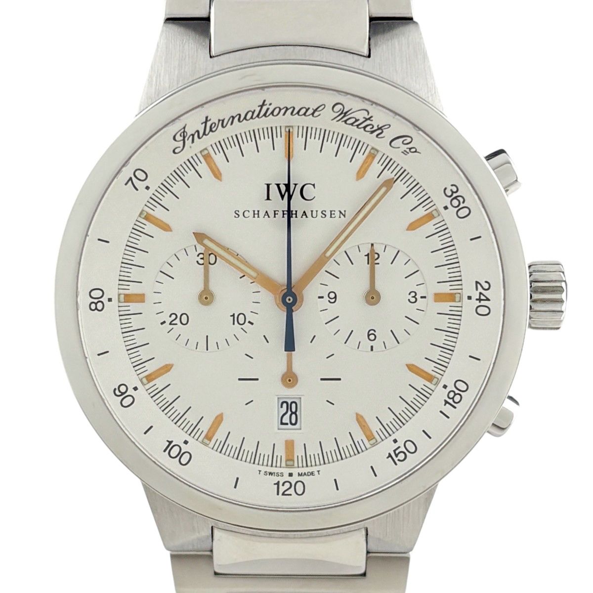 インターナショナルウォッチカンパニー IWC GST クロノグラフ IW372703 腕時計 SS クォーツ シルバー メンズ 【中古】 164,000円