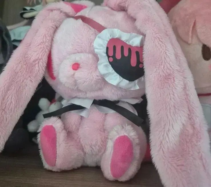 いたずらぐまのグル～ミ～(グルーミー) 汎用うさぎ ピンク ぬいぐるみ