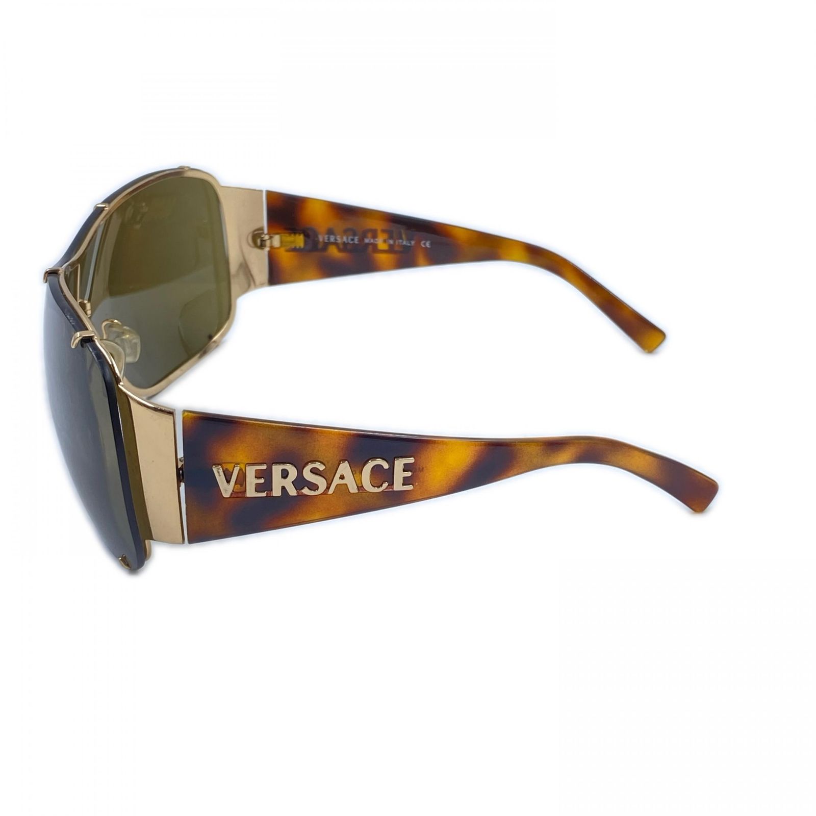 7F092VERSACE ヴェルサーチ シールドサングラス 2057 1002/73 120 MOD