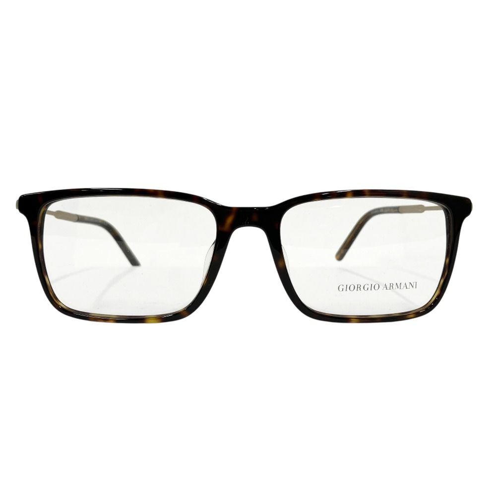 未使用 GIORGIO ARMANI ジョルジオアルマーニ べっ甲柄 メガネ めがね 眼鏡 スクエア サイズ56□18-145 茶 ブラウン メンズ レディース 古着 中古 USED