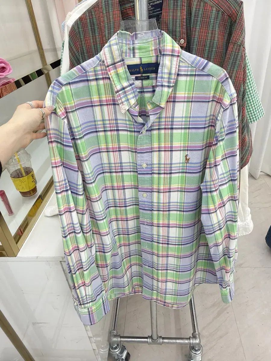 ポロラルフローレン チェック シャツ M 7,439円