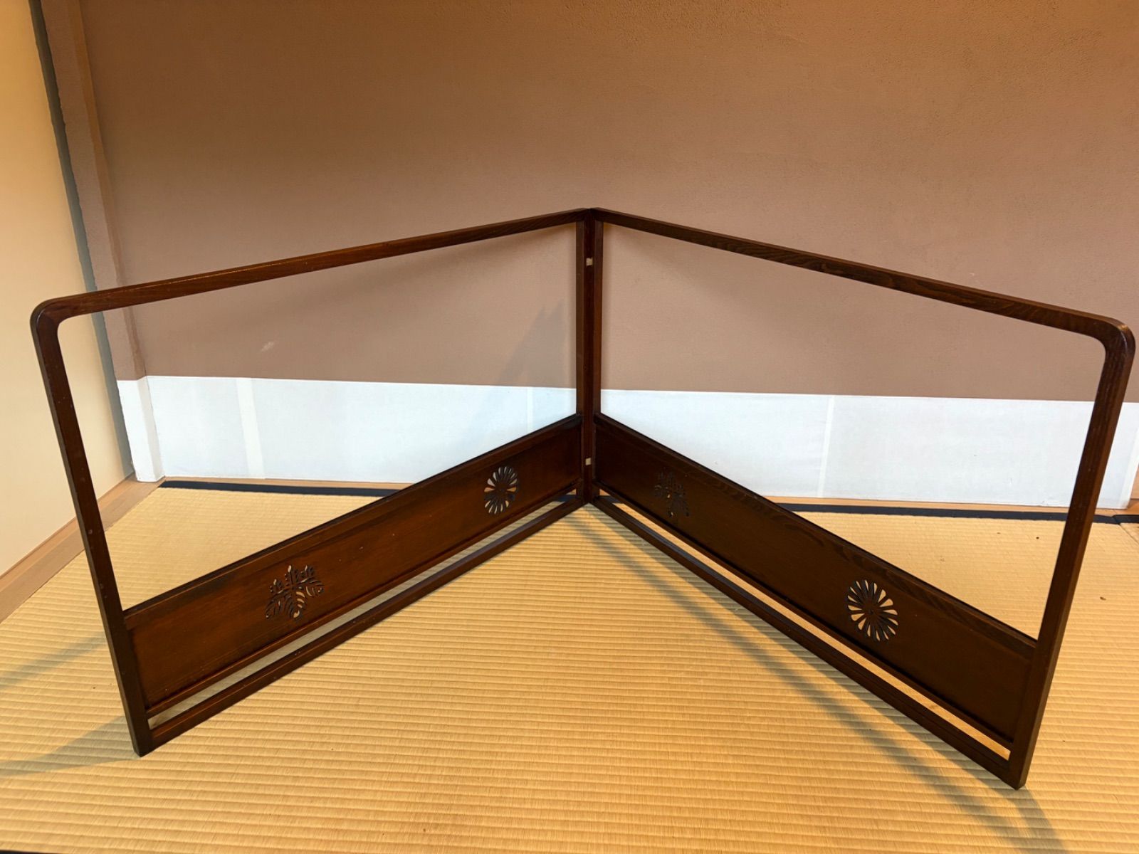 茶道具】桑木地菊桐透風炉先 風炉先屏風 風炉先235 - メルカリ
