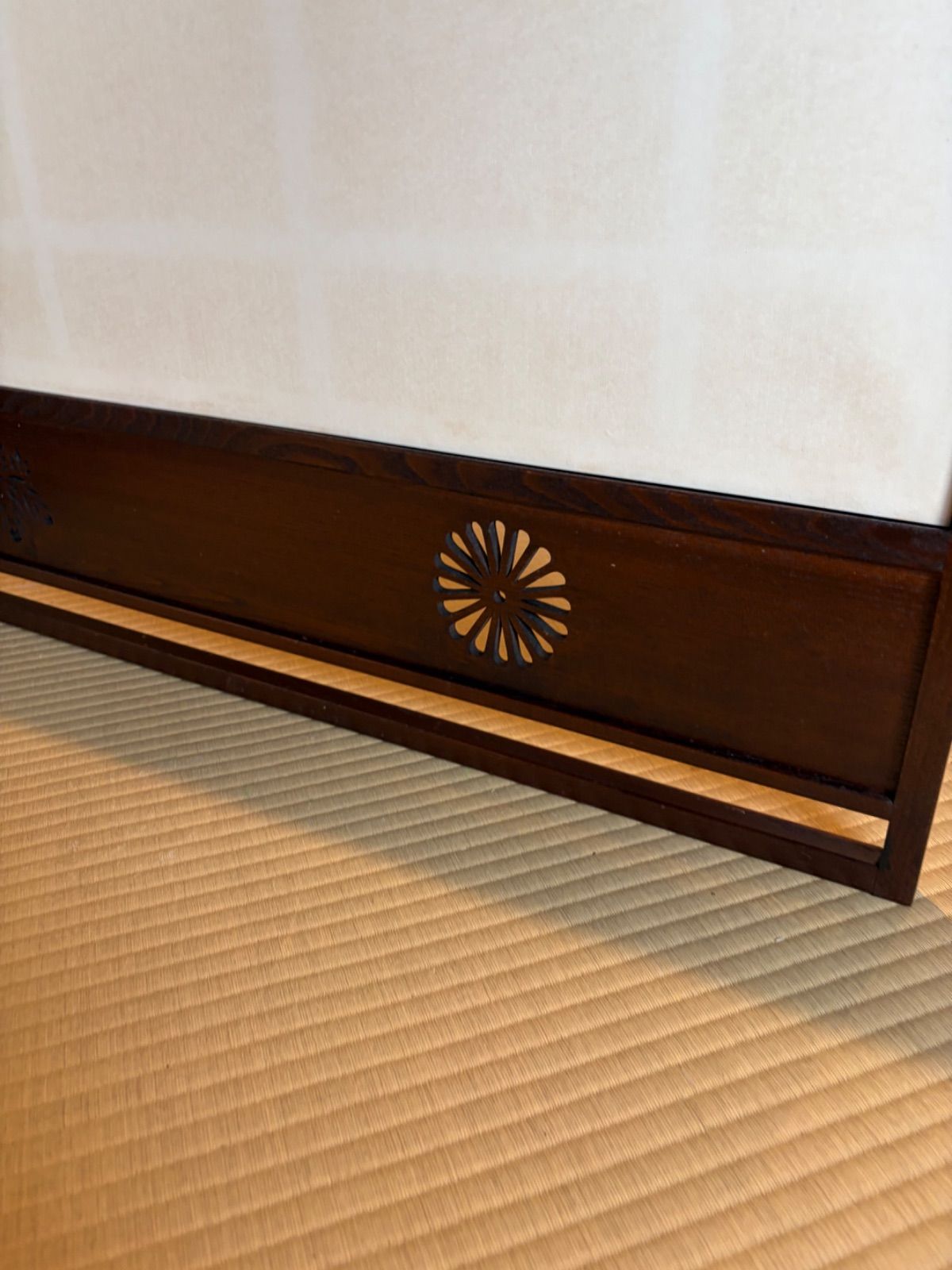 茶道具】桑木地菊桐透風炉先 風炉先屏風 風炉先235 - メルカリ