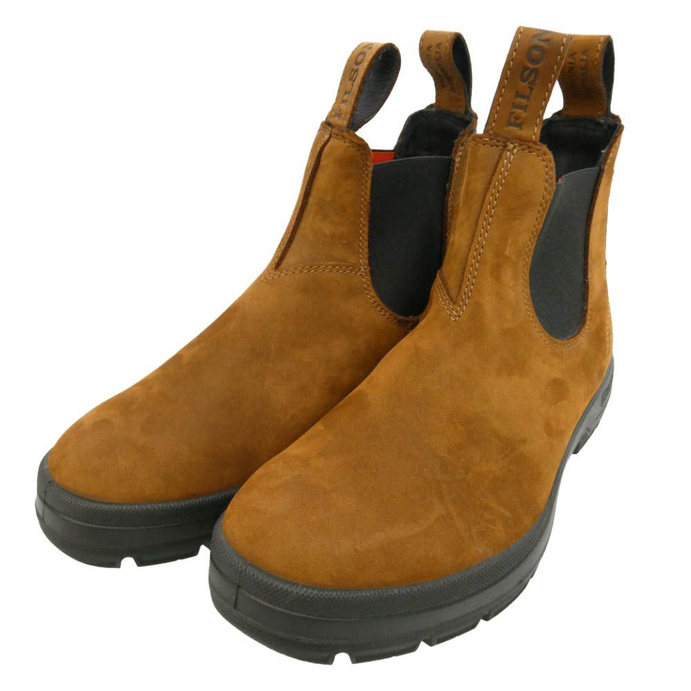 ブランドストーン Blundstone FILSON フィルソン 2536 x FILSON フィルソン チェルシー サイドゴア ハイカット ブーツ ブラウン系 UK8【極上美品】【中古】