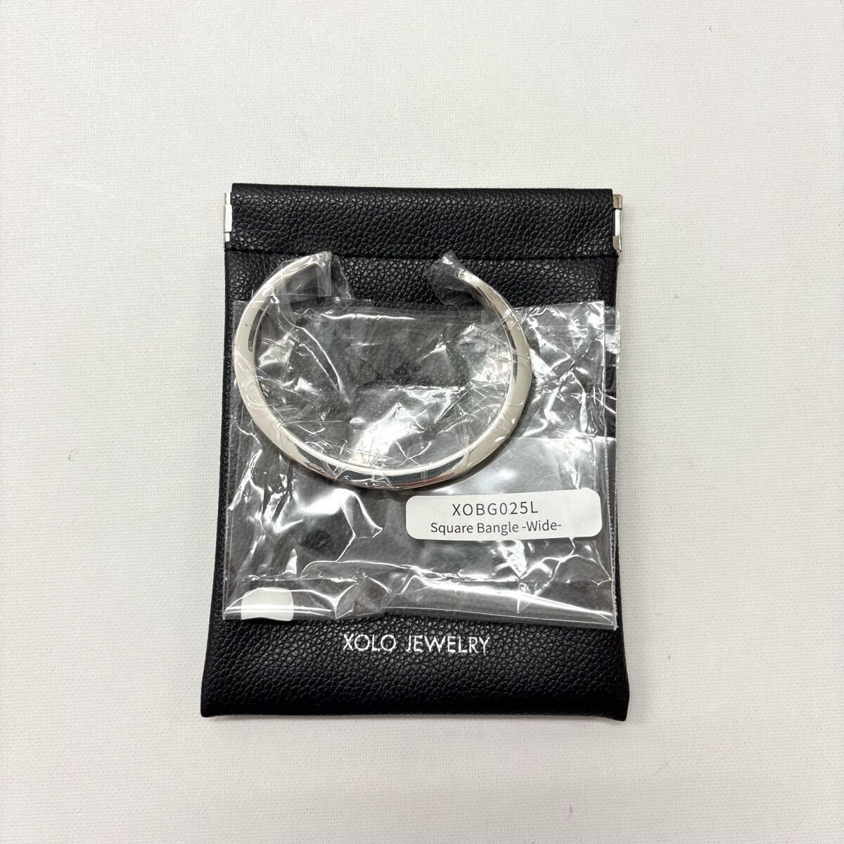 未使用 XOLO JEWELRY ショロ ジュエリー SQUARE BANGLE WIDE スクウェア バングル ワイド シルバー SILVER 925 サイズ 40g 位 80713 0270