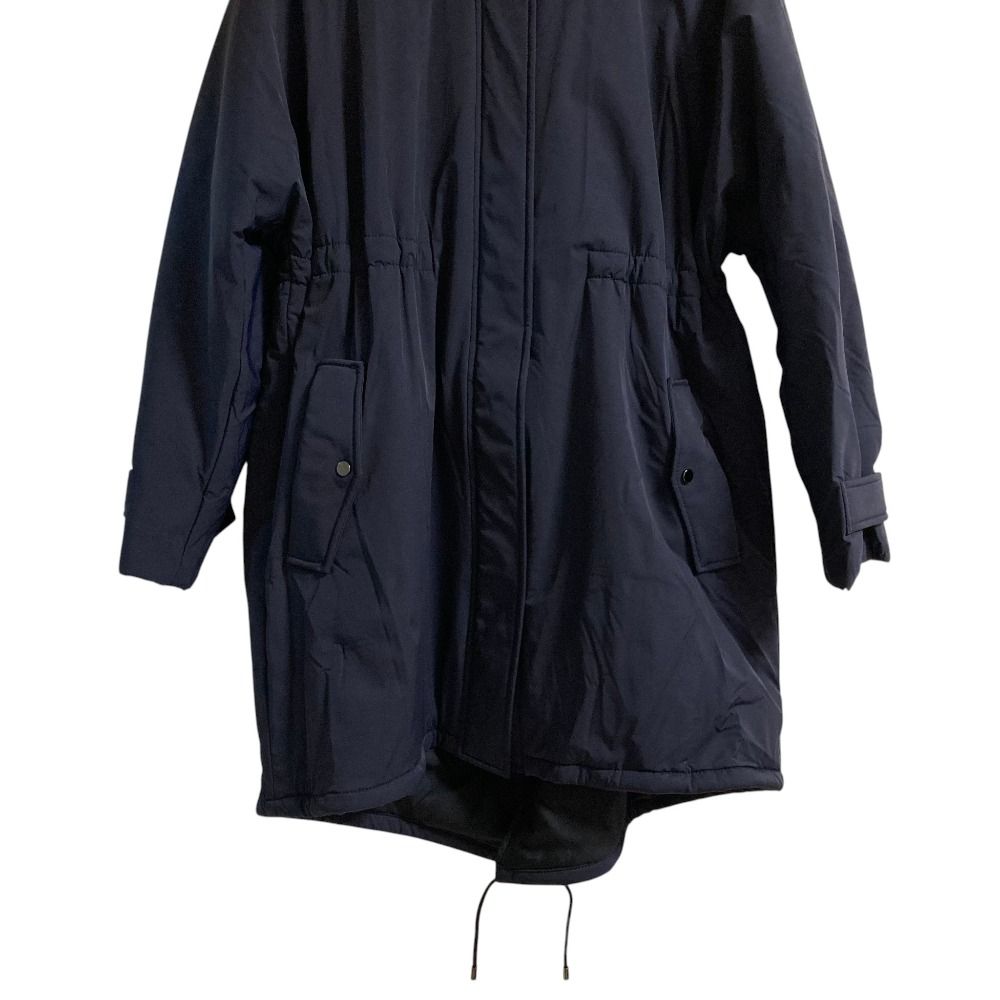 大きいサイズ ICB アイシービー Tussah T/C モッズコートネイビー 美品 iCB アイシービー StretchFunction モッズコート サイズ4