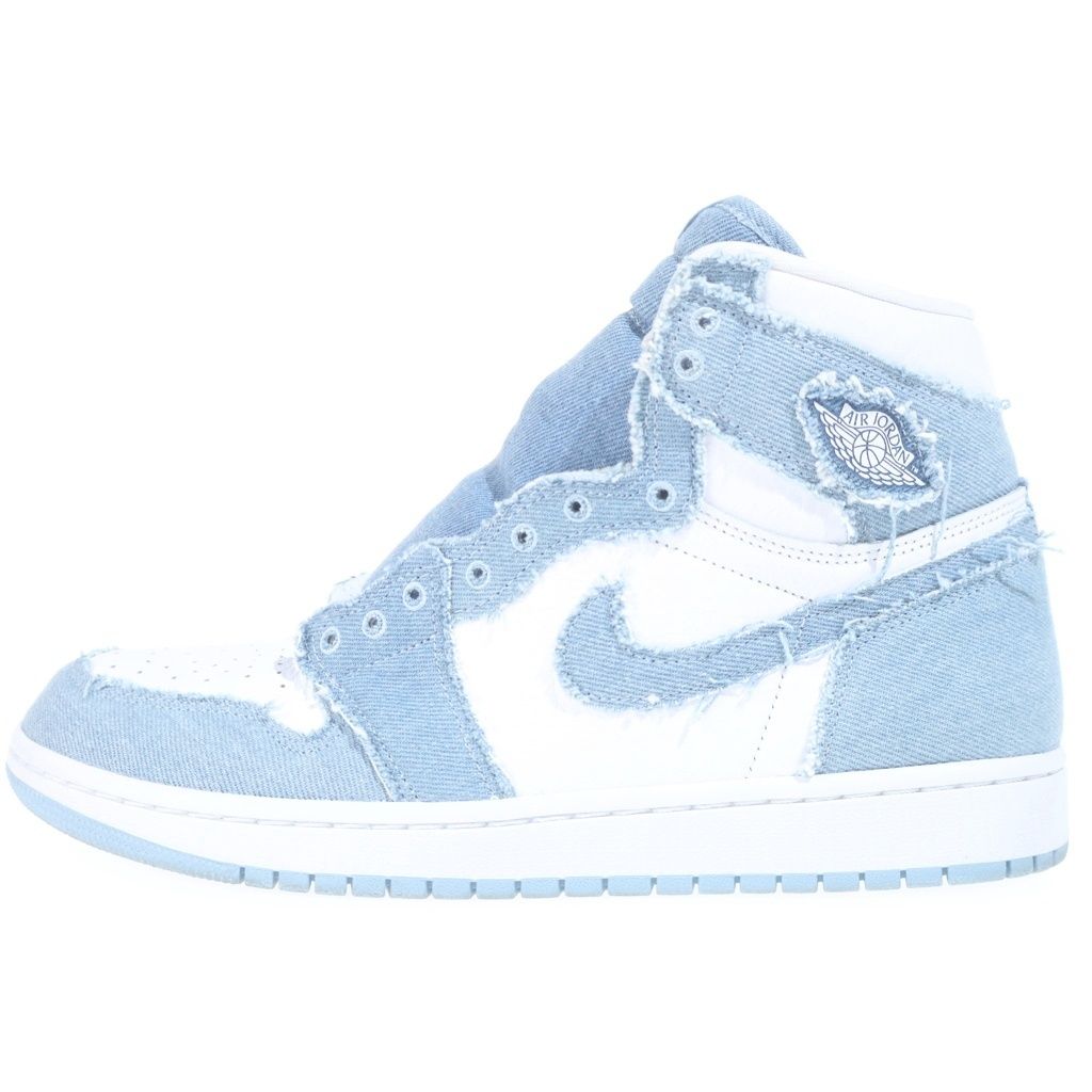 NIKE (ナイキ) WMNS AIR JORDAN 1 HIGH OG DENIM DM9036-104 ウィメンズ エアジョーダン1 デニム ハイカットスニーカー ホワイト/インディゴ US11.5/28.5cmスニーカー