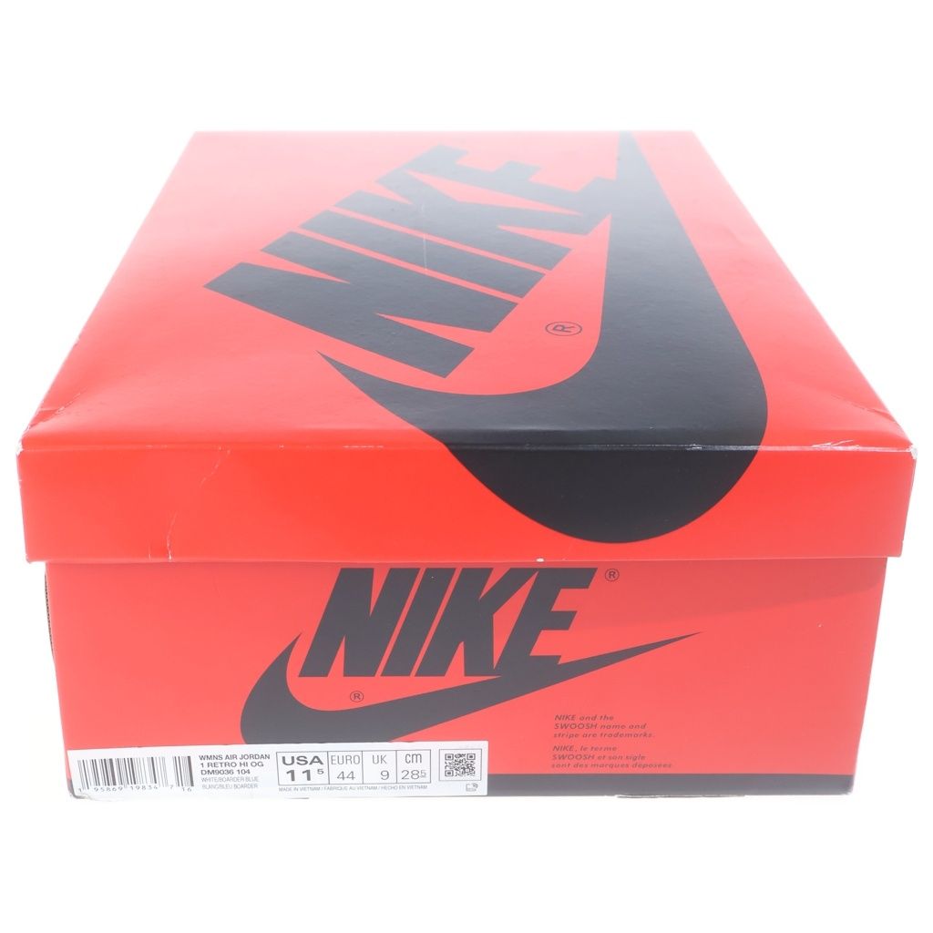 NIKE (ナイキ) WMNS AIR JORDAN 1 HIGH OG DENIM DM9036-104 ウィメンズ エアジョーダン1 デニム ハイカットスニーカー ホワイト/インディゴ US11.5/28.5cm