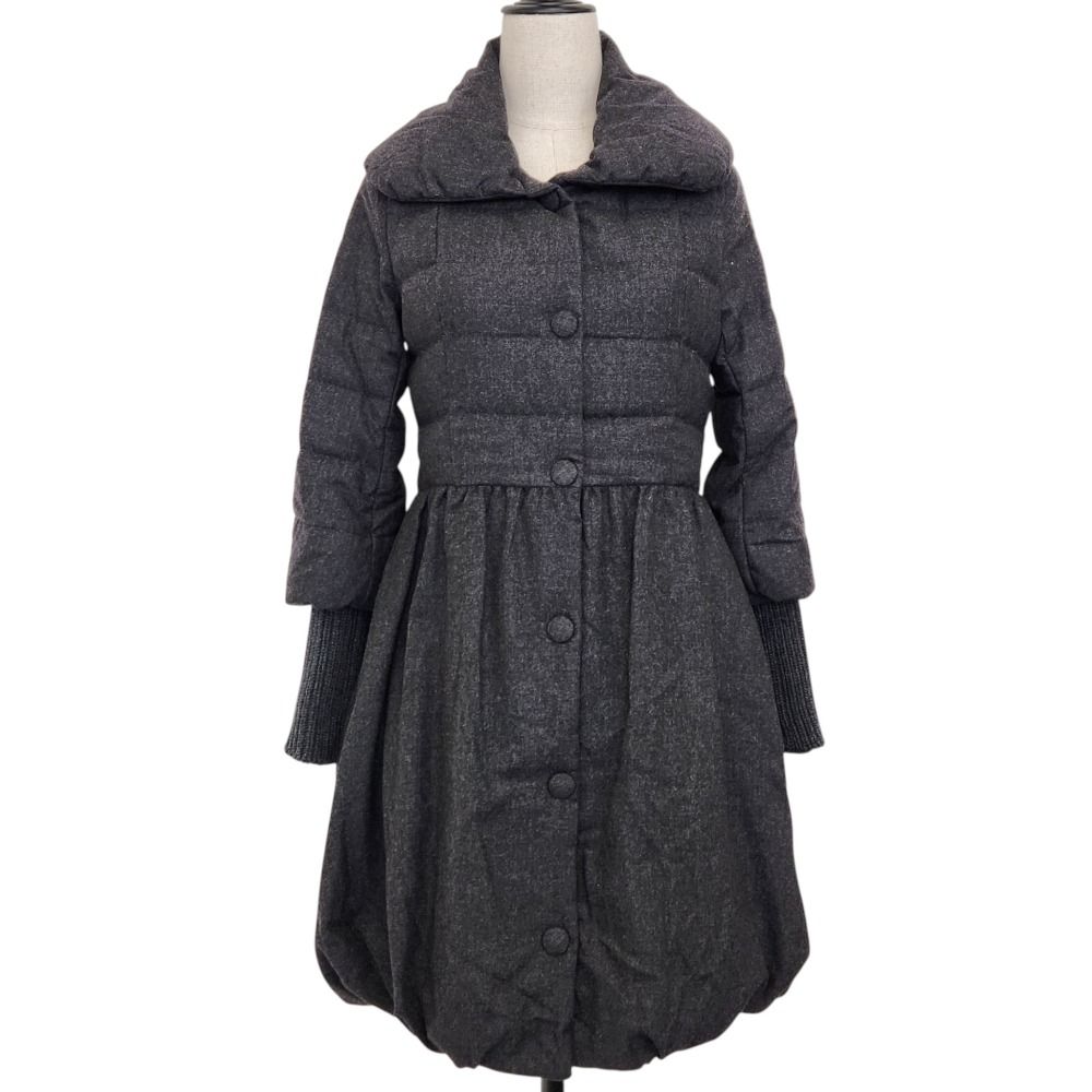 美品 TATRAS タトラス プレマ カシミヤブレンド ロングダウンコート LTA14A4356 サイズ01 グレー レディース 古着 中古 USED