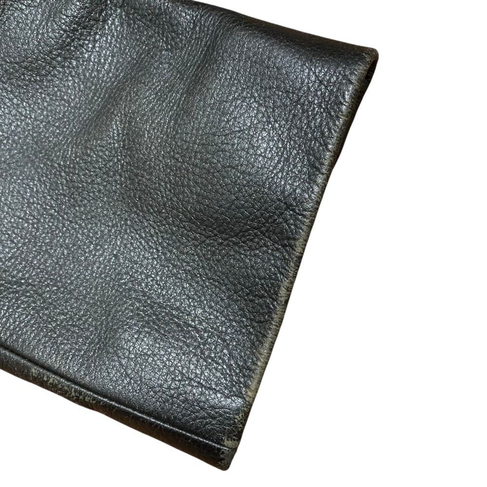 良品 Yohji Yamamoto ヨウジヤマモト カシミヤブレンド ウール レザー切替 コート FM-J03-800 サイズ1 ブラック レディース 古着 中古 USED