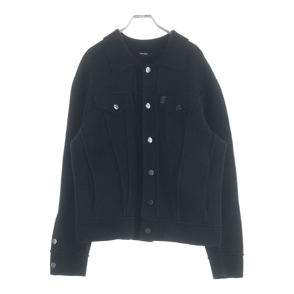 DIESEL (ディーゼル) K-CORUNDUM ニットトラッカージャケット ブラック A01758 12,418円