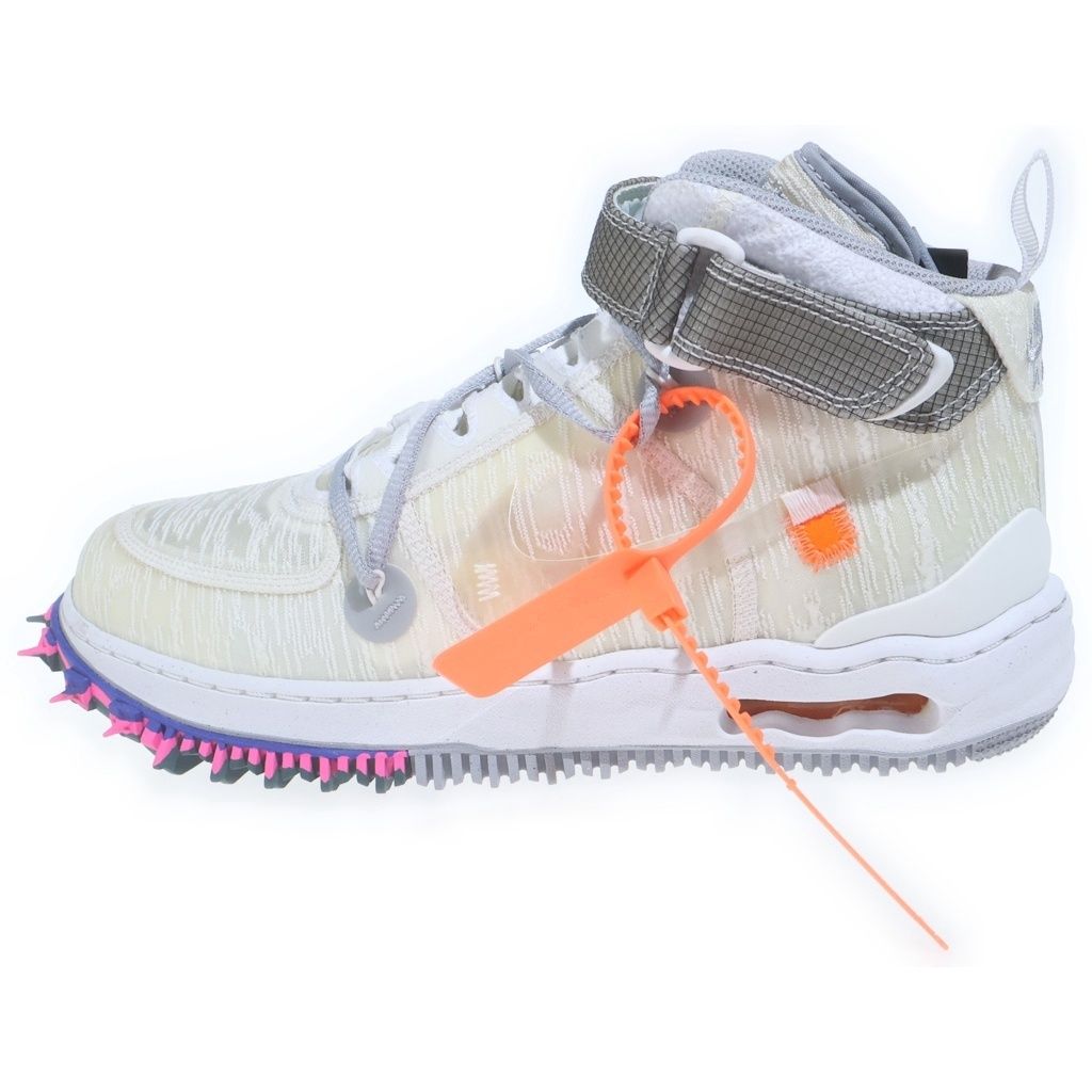 NIKE (ナイキ) ×Off-White Air Force 1 Mid オフホワイト エアフォース1 ミッドカットスニーカー ホワイト US9.5/27.5cm DO6290-100 16,323円