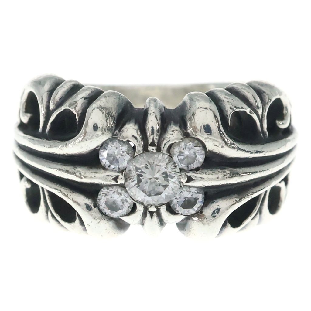CHROME HEARTS (クロムハーツ) K&T KTリング シルバー アフターダイヤ -