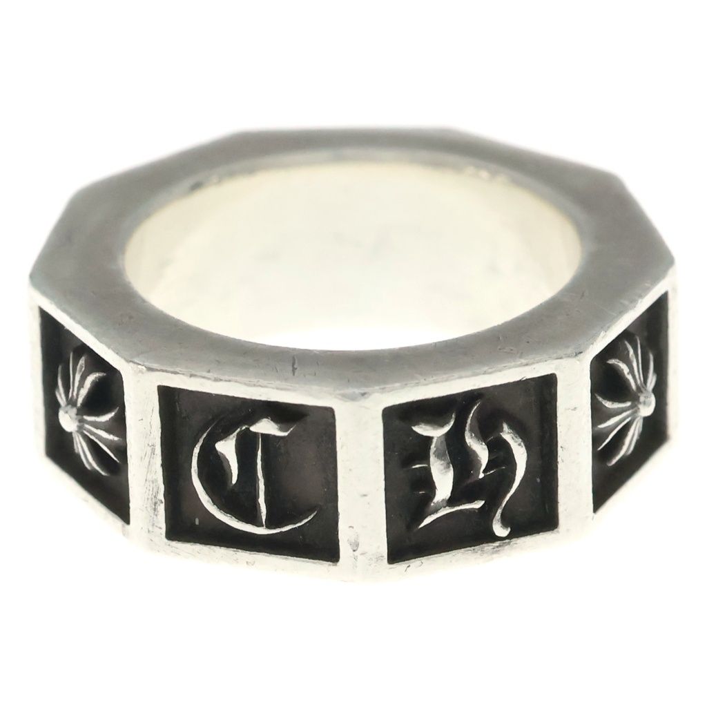 CHROME HEARTS (クロムハーツ) ALPHABET BLOCK アルファベット ブロック CHプラス リング シルバ- -