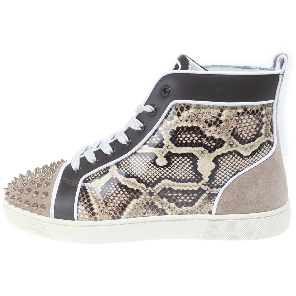 CHRISTIAN LOUBOUTIN (クリスチャンルブタン) LOU SPIKES ORLATO FLAT ルースパイクス オルラート フラット ハイカットスニーカー マルチ 3240096