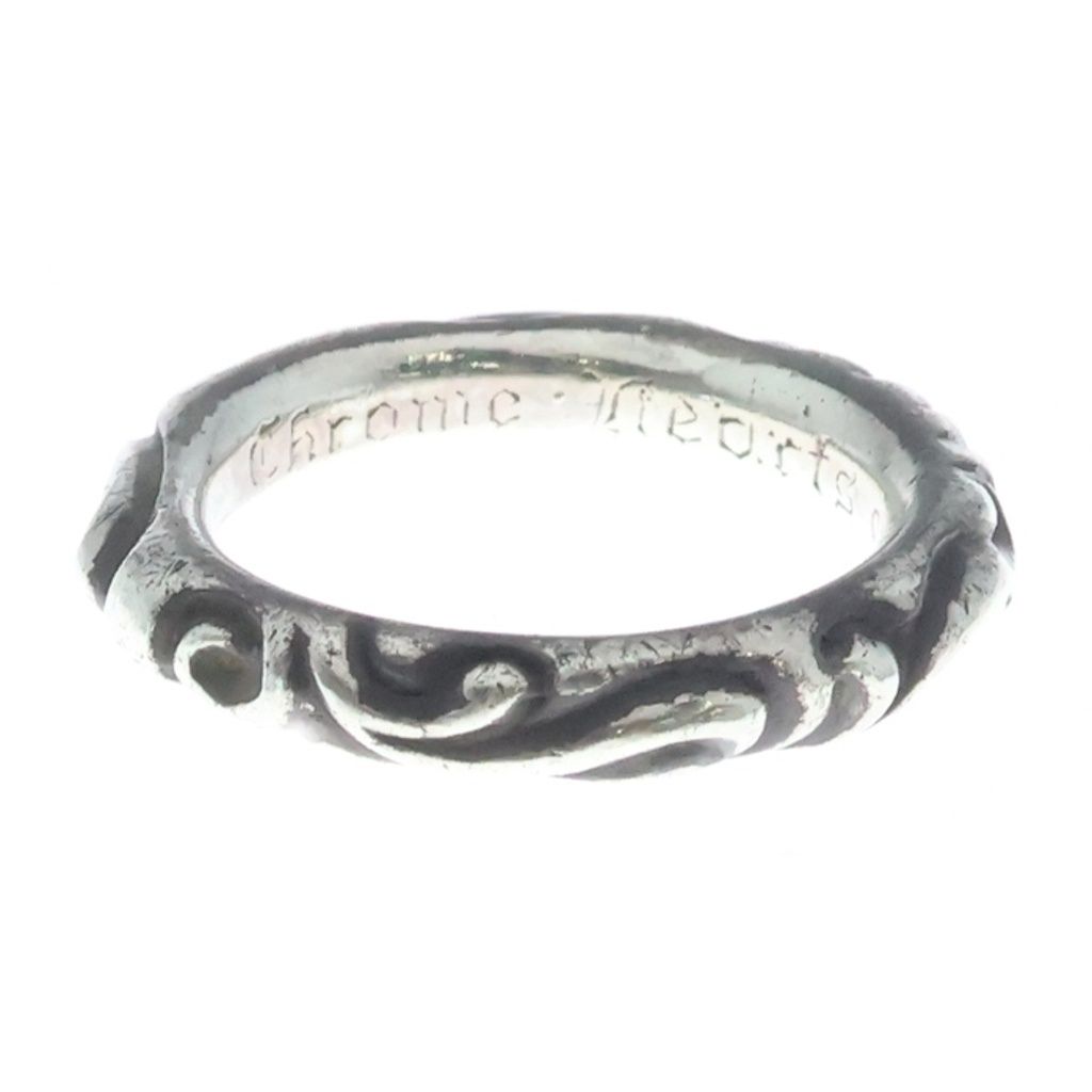 CHROME HEARTS (クロムハーツ) SCRL BAND スクロールバンド リング シルバー BCA351