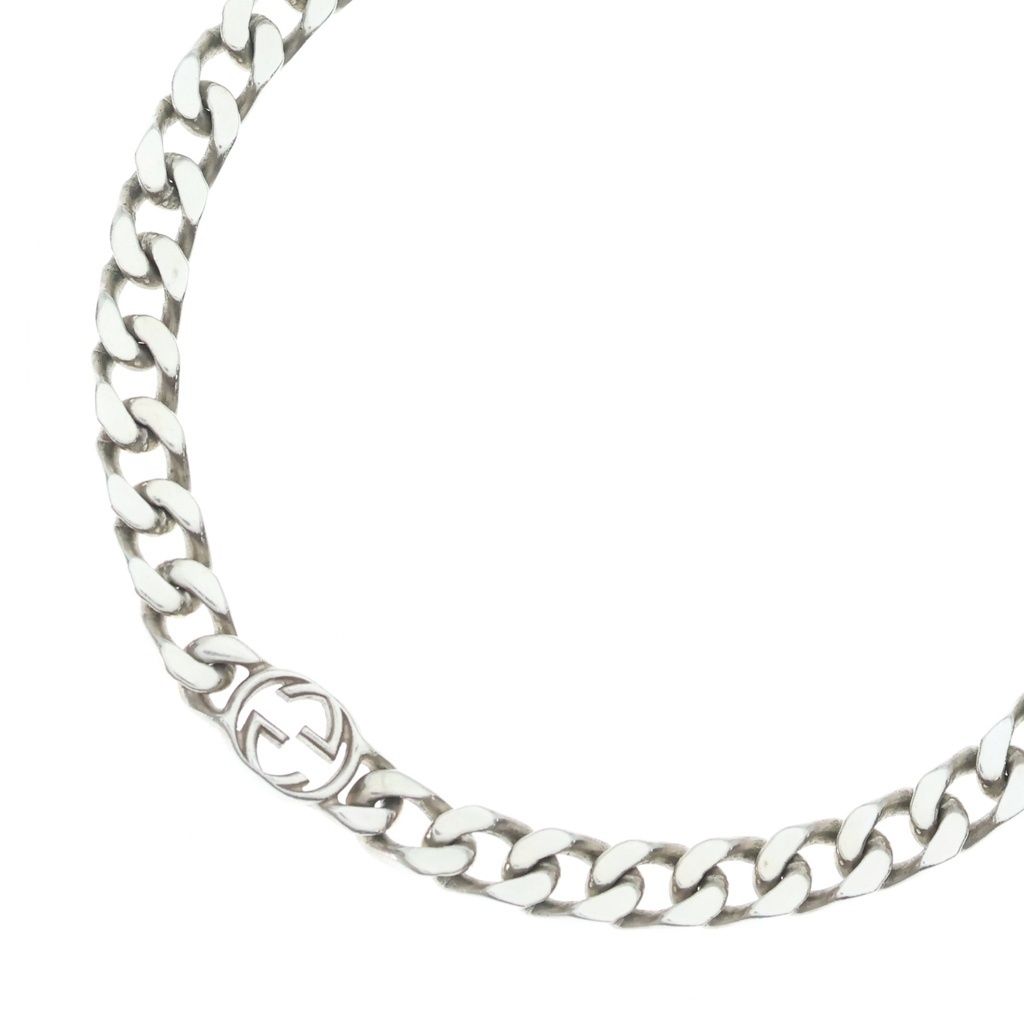 GUCCI (グッチ) インターロッキング ネックレス チェーン シルバー Ag925 843630 J8400 0818 2699