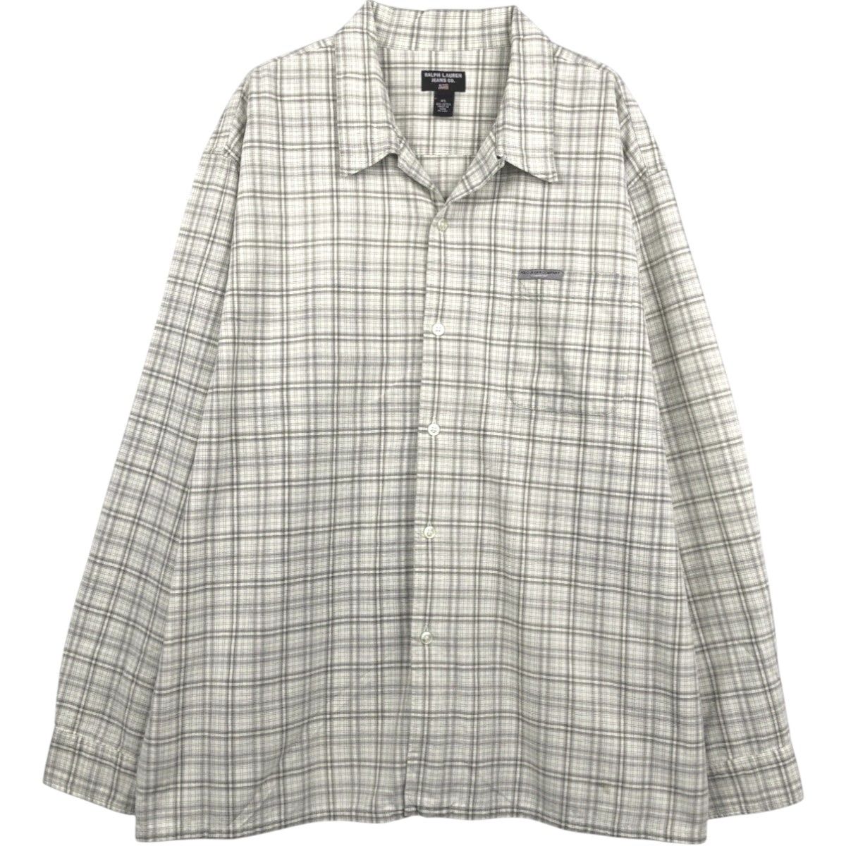 古着 ラルフローレン Ralph Lauren RALPH LAUREN JEANS CO 長袖 ボタンダウンチェックシャツ ボックスシャツ メンズXL相当/eaa662083