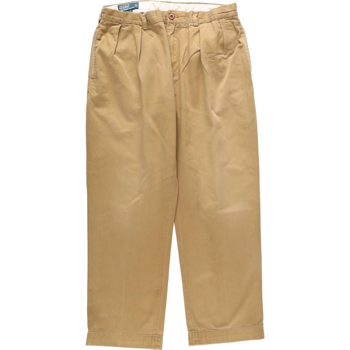 古着 ラルフローレン Ralph Lauren POLO by Ralph Lauren ETHAN PANT ツータック チノパンツ メンズw35相当/eaa664669