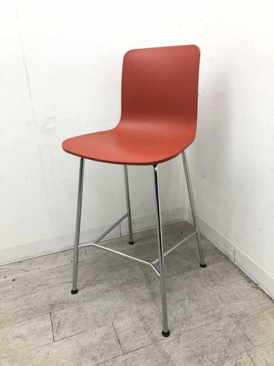 【中古品】ヴィトラ HAL Stool （ハルスツール） ハルスツールミディアムチェア オレンジ