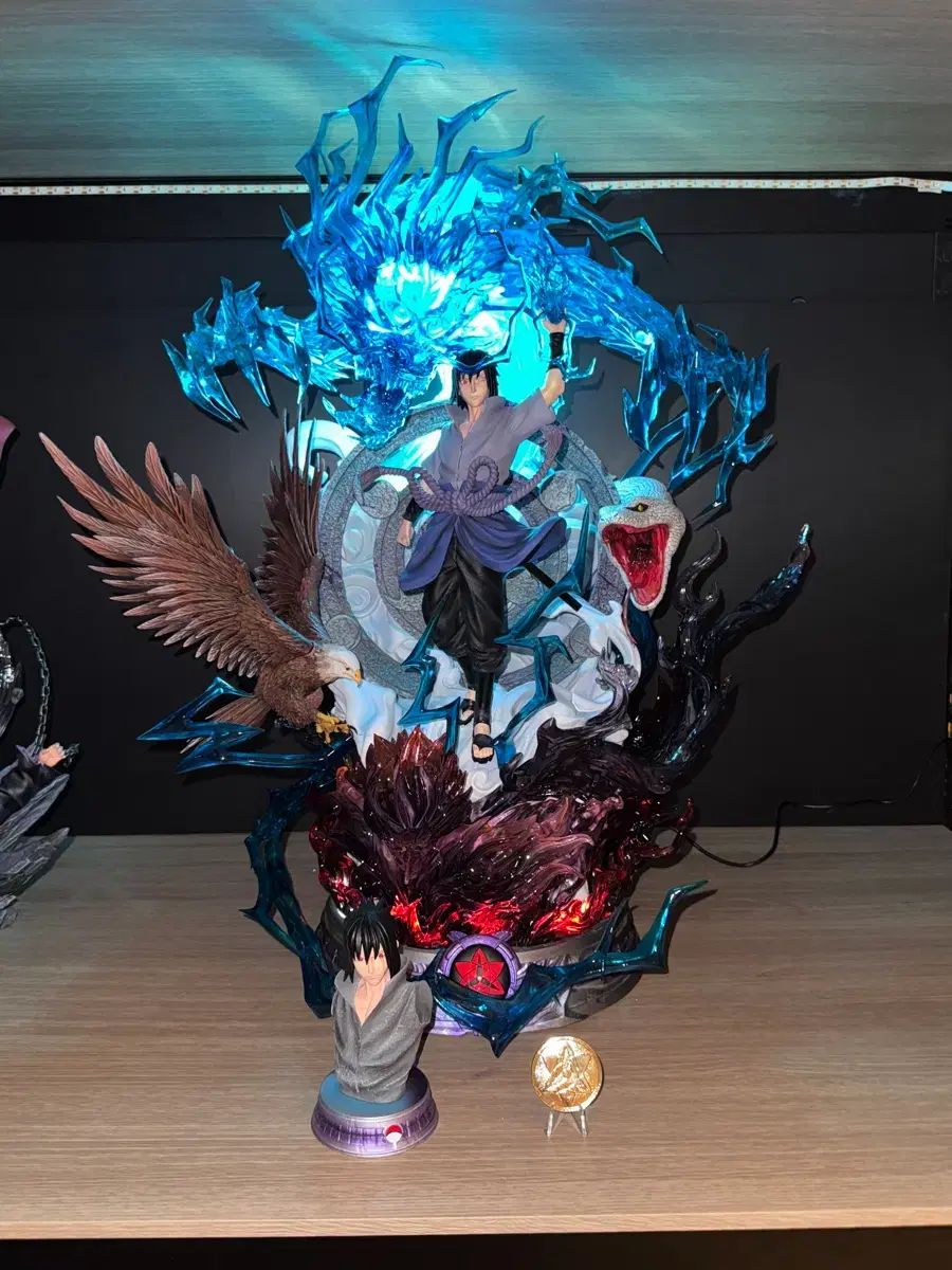 NARUTO -ナルト- レジン フィギュア evil 高級 バージョン うちは サスケ
