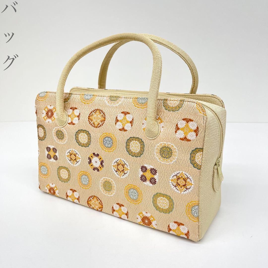 【着物と帯 時流】B26906◆和装 カジュアルバッグ◆美品利休バッグ