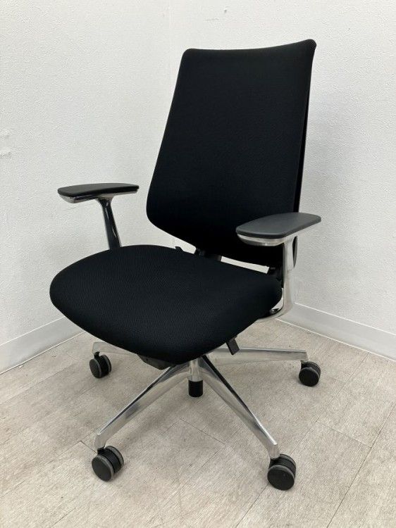 【中古品】コクヨ 固定肘付デュオラチェア CR-GA3141 ブラック 23,680円