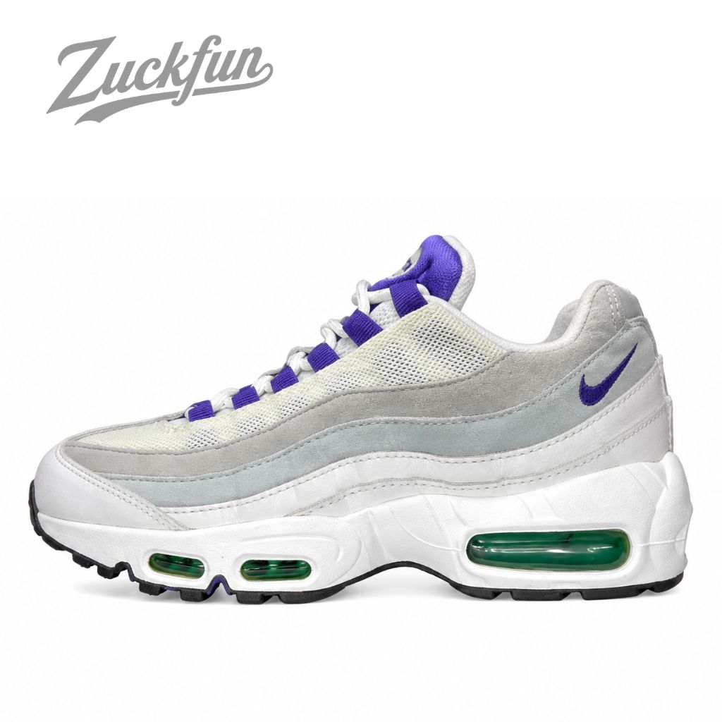 NIKE AIR MAX 95 WHITE COURT PURPLE EMERALD GREEN エア マックス 95 ホワイト パープル 白 レディース ナイキ スニーカー 23.5 cm U11642