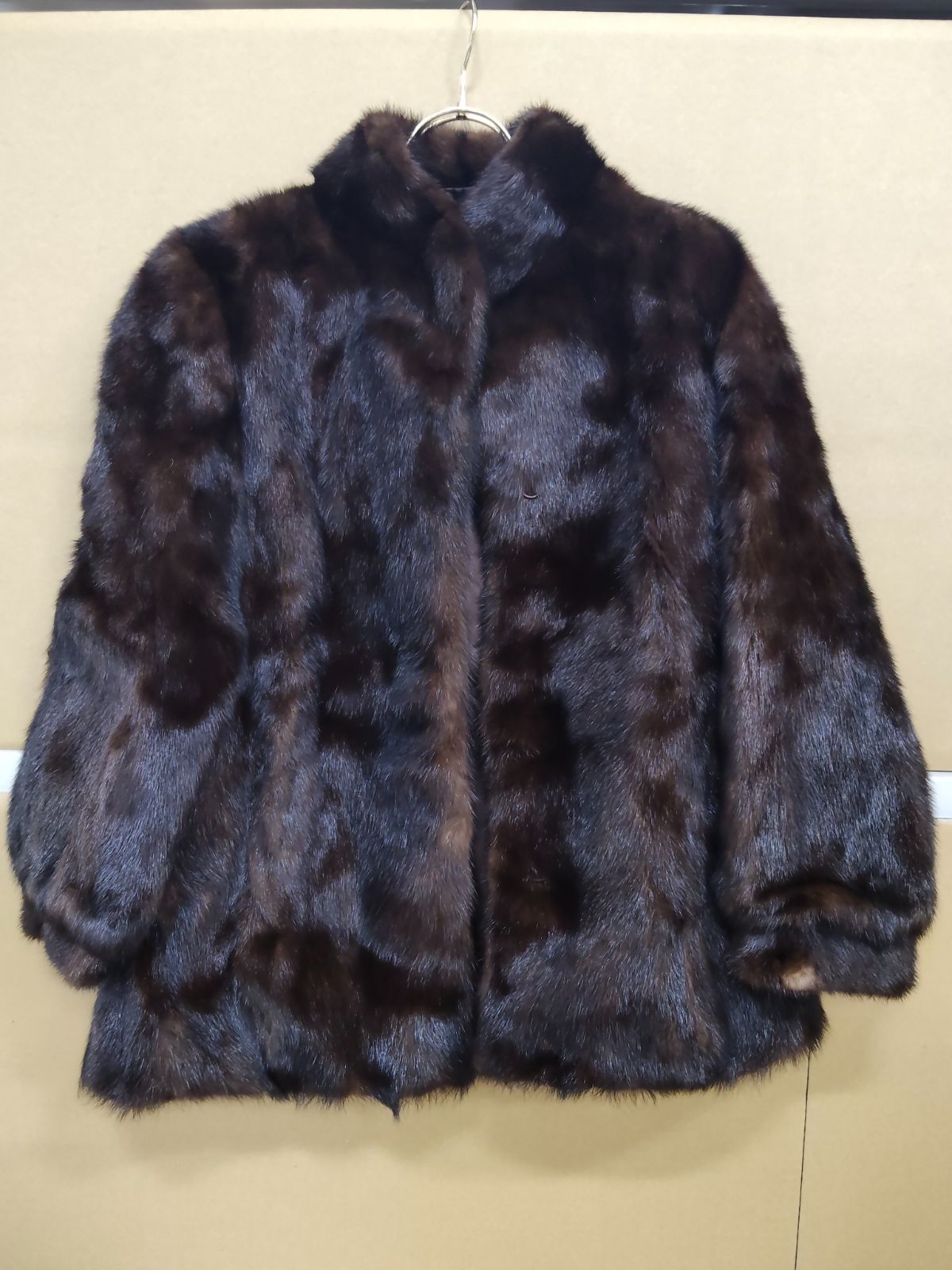 H87036極美品◆MINK　ミンク　本毛皮コート　ブラウン　15　毛質艶やか・柔らか◎【中古】