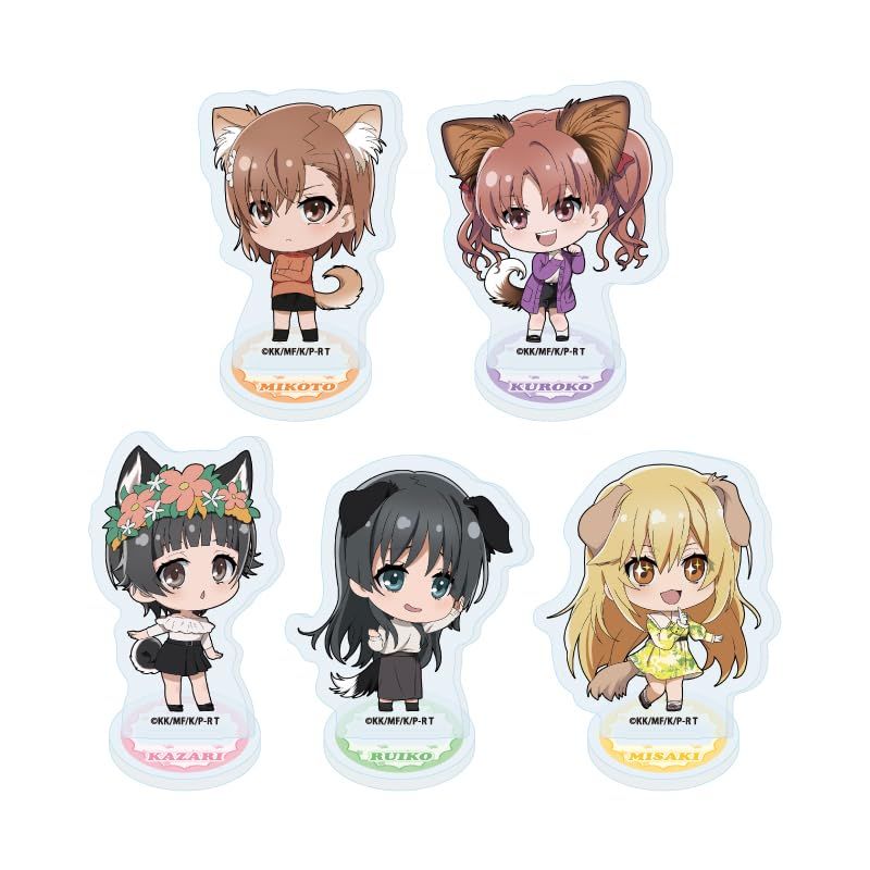 【新品】 とある科学の超電磁砲Ｔ 09 犬ver. [ミニキャライラスト] アクリルぷちスタンド コンプリートセット 5個入りBOX