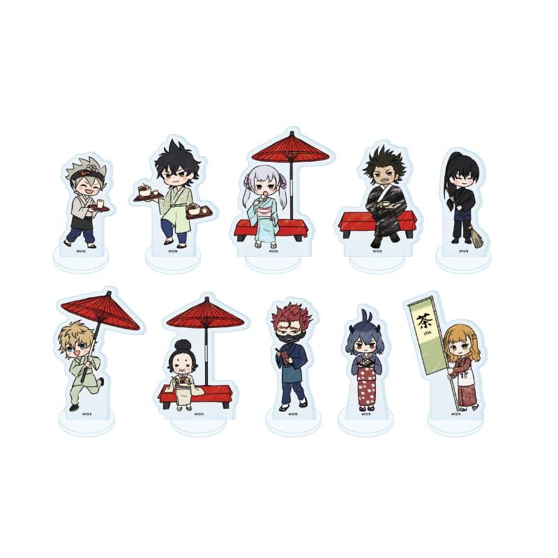 【新品】 ブラッククローバー 18 茶屋ver. [グラフアートイラスト] アクリルぷちスタンド コンプリートセット 10個入りBOX