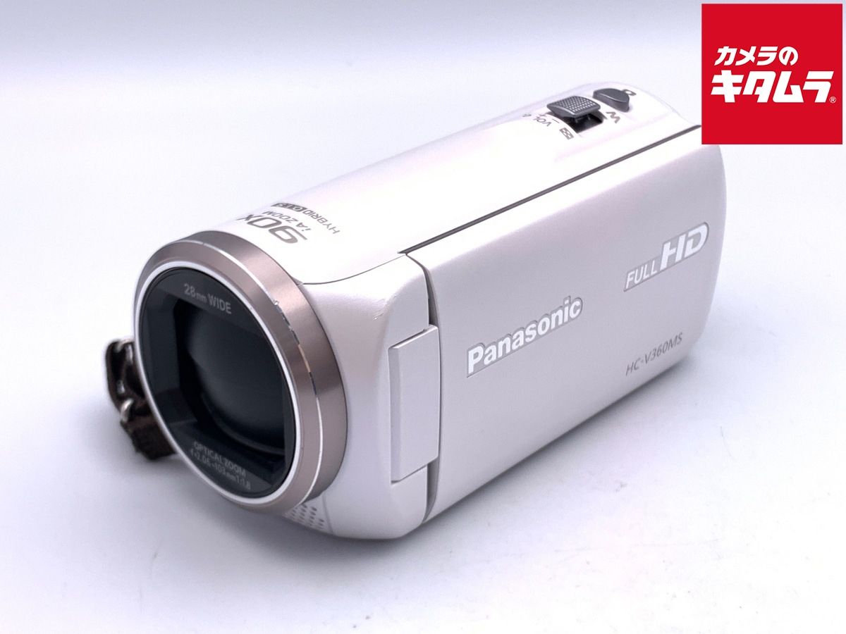 【中古】 【良品】 パナソニック HC-V360MS-W ホワイト