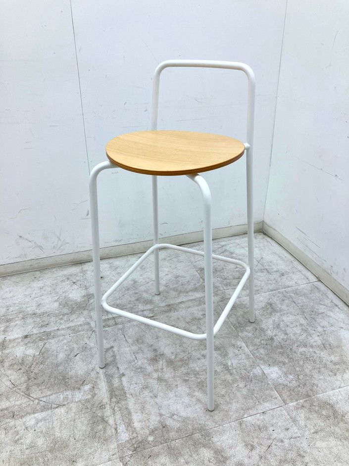 【中古品】コクヨ デイズオフィス シリーズ ハイチェア XY-CHLASAAW70 ナチュラル