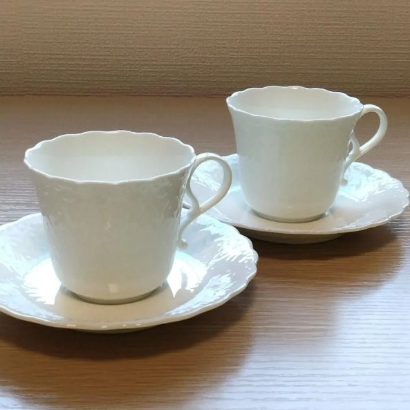 値下げ】NARUMI シルキーホワイト ペア ティーカップ コーヒー - メルカリ