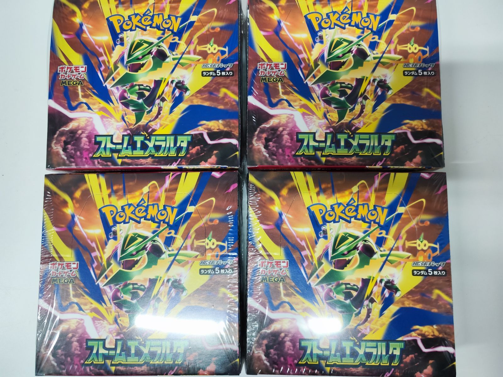 【シュリンク付】ポケモンカードゲーム ストームエメラルダ 4BOX