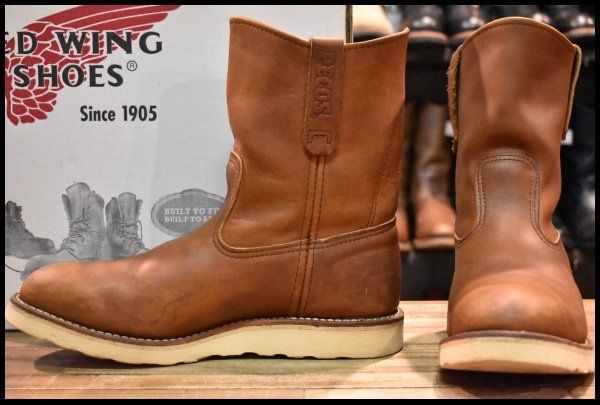 【9E 箱付 良品 07年】レッドウィング 866 ペコス 茶 オロイジナル ブラウン プルオン ブーツ redwing pecos HOPESMORE【GG424】 22,954円