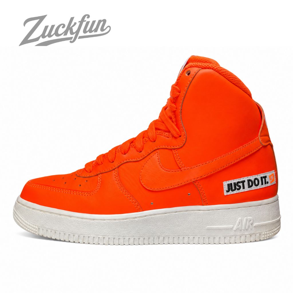 NIKE AIR FORCE 1 HIGH JUST DO IT PACK ORANGE エア フォース 1 ハイ カット ジャスト ドゥ イット パック オレンジ ホワイト 白 レディース ナイキ スニーカー 24.5 cm U11204