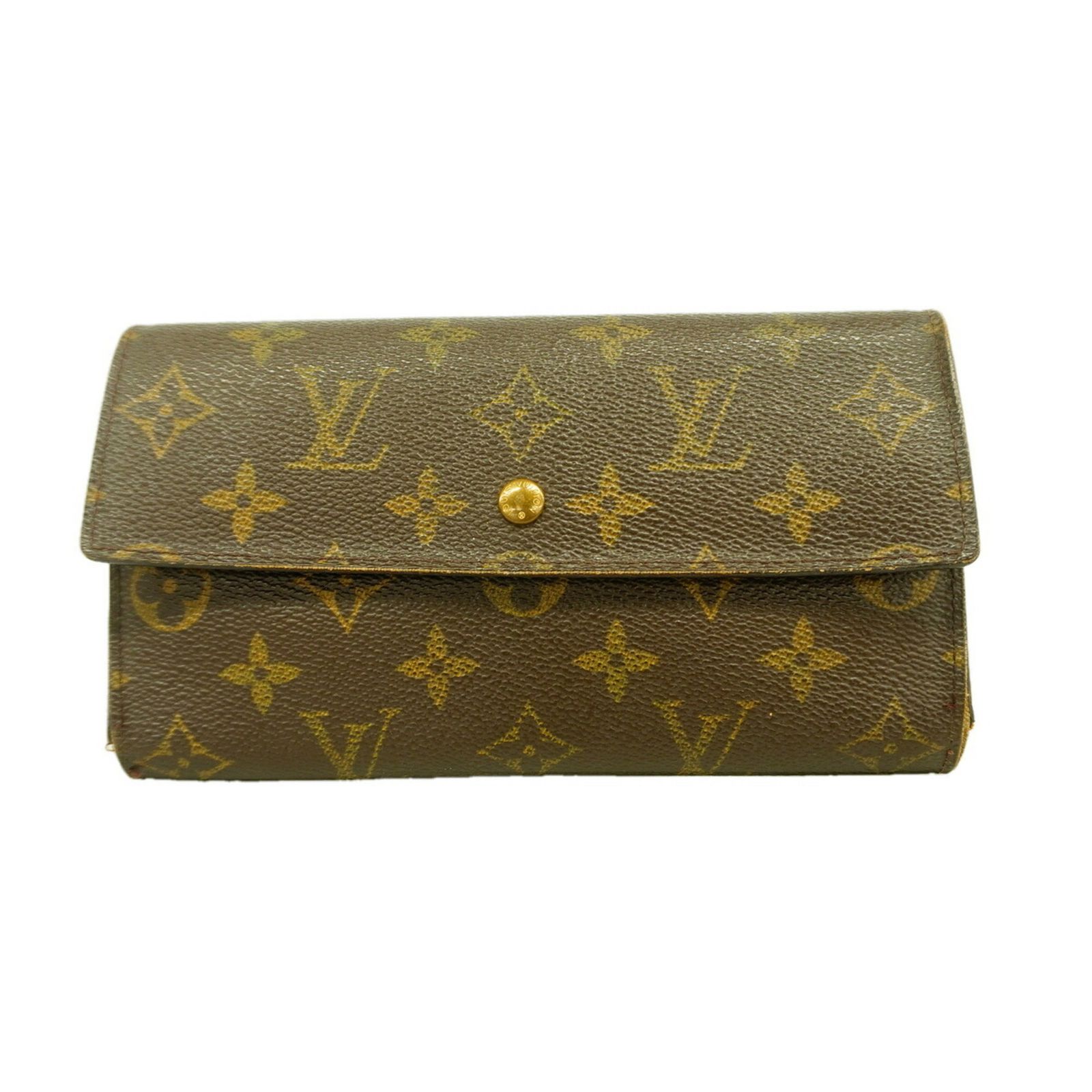ルイ・ヴィトン(Louis Vuitton) ルイ・ヴィトン 三つ折り長財布 モノグラム ポルトトレゾールインターナショナル M61215 ブラウンレディース