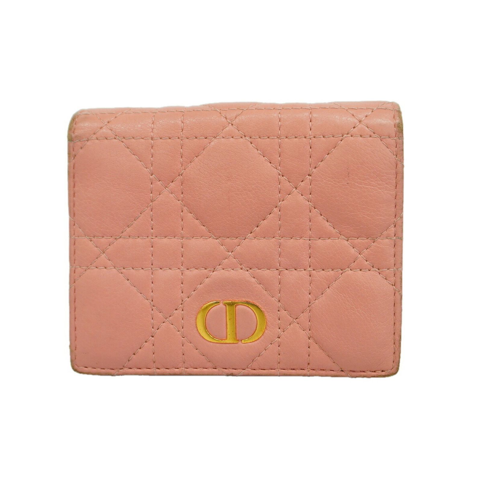 クリスチャン・ディオール(Christian Dior) クリスチャンディオール 財布 カナージュ レザー ピンク レディース