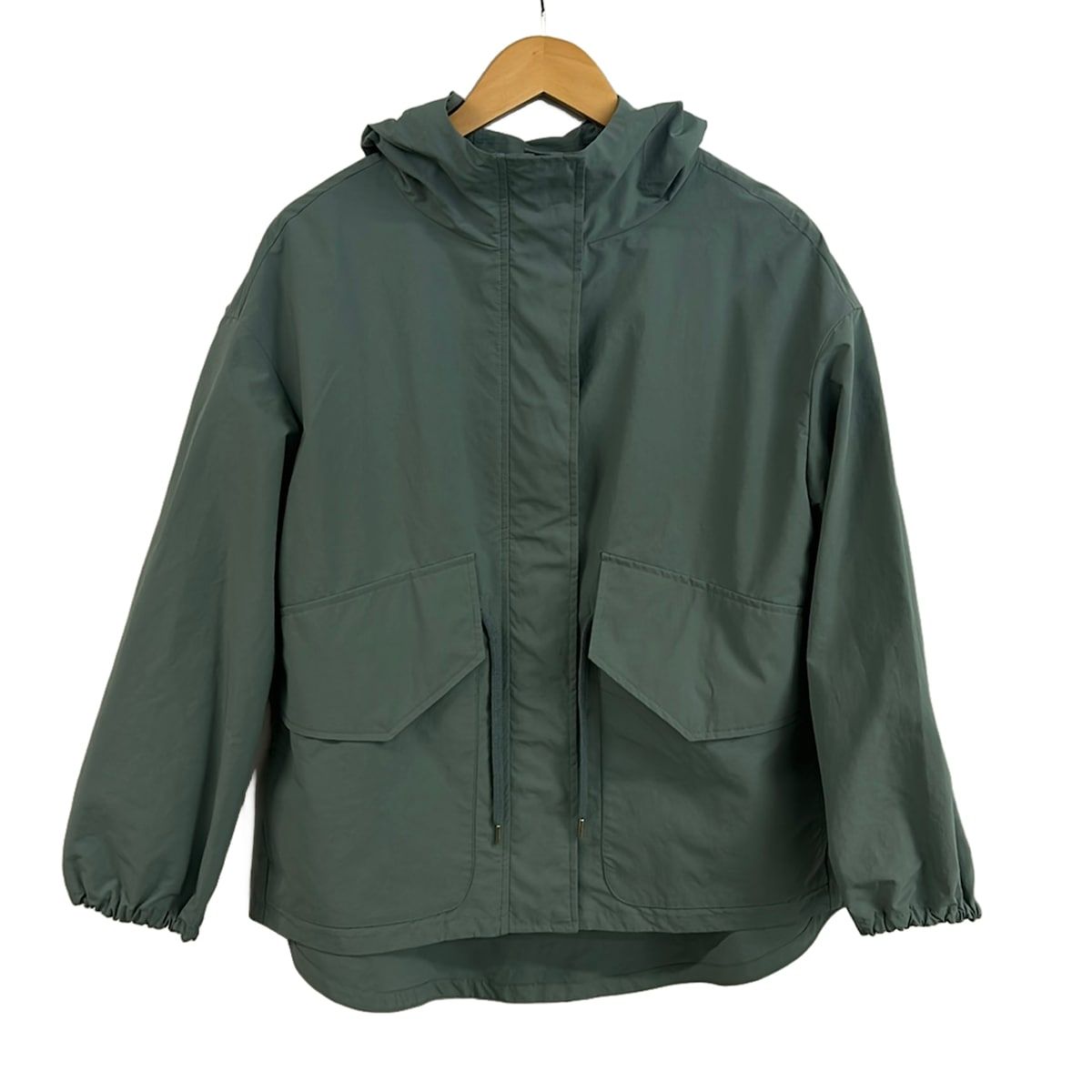 ヘルノ ブルゾン サイズ40 M レディース美品 GI000156D-19339 ライトグリーン 長袖/フード付き/ジップアップ/マウンテンパーカー/春/秋