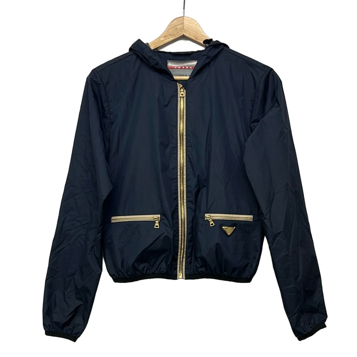 PRADA SPORT(プラダスポーツ) ブルゾン サイズTG 38 レディース - ネイビー 長袖/春/秋