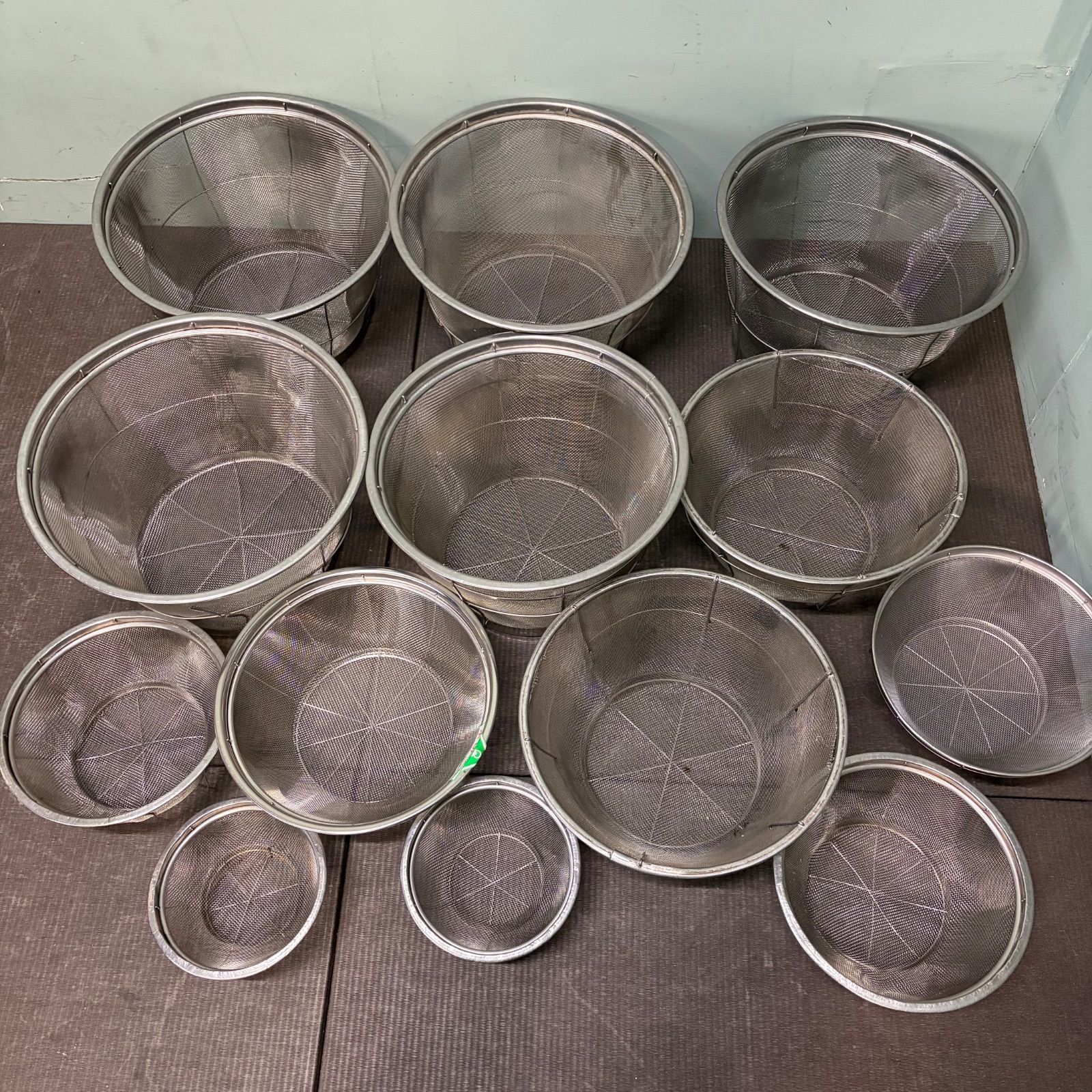 ♭ ざる 13点セット まとめ売り サイズ違い 調理器具 729-f 2F