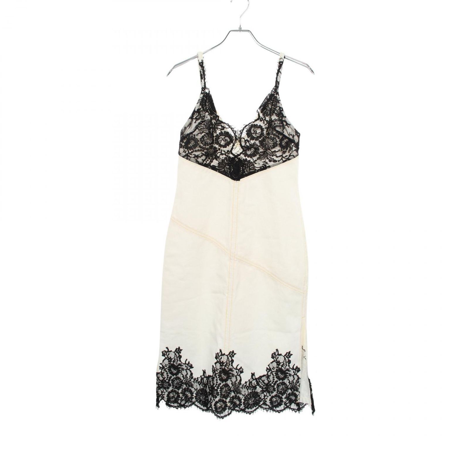 3.1フィリップリム 3.1 Phillip Lim ワンピース Stonewashed Denim Slip Dress With Lace キャミソール コットン ワンピース レディース Used A