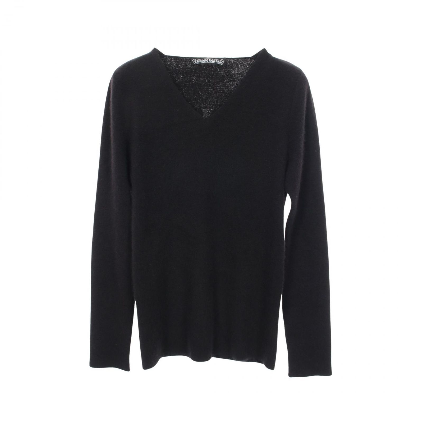 クロムハーツ CHROME HEARTS ニット ヴァインダガー 長袖 S ブラック カシミヤ ヴァインダガー 長袖 ニット レディース Used A