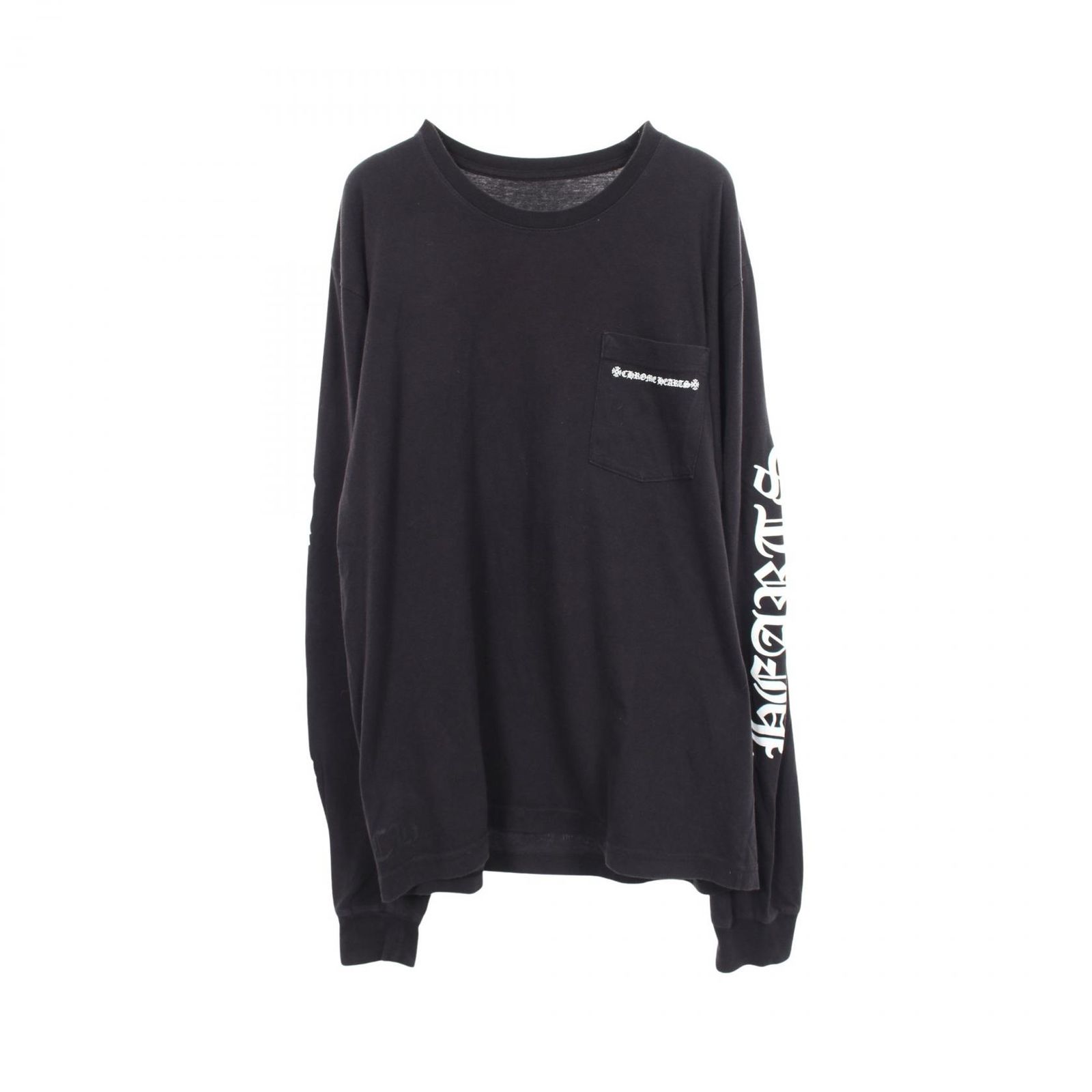 クロムハーツ CHROME HEARTS 長袖Tシャツ アームロゴ コットン Tシャツ メンズ Used B