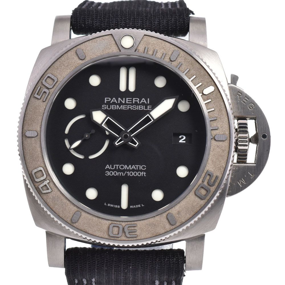 値下 パネライ PANERAI PAM00984 サブマーシブル 自動巻き メンズ 美品 内箱付き B#146783