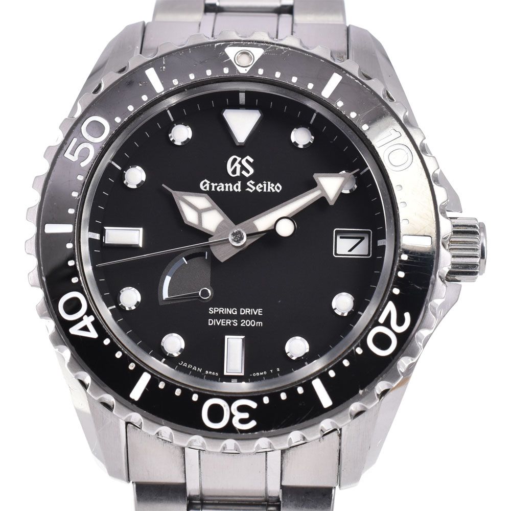 値下 セイコー SEIKO SBGA229/9R65-0AM0 グランドセイコー ダイバーズ スプリングドライブ メンズ 箱・保証書付き B#146774