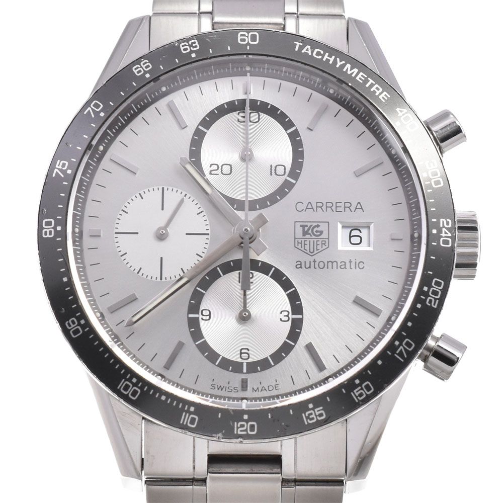 値下 タグホイヤー TAG HEUER CV2011 カレラ クロノグラフ キャリバー16 自動巻き メンズ 良品 B#146898