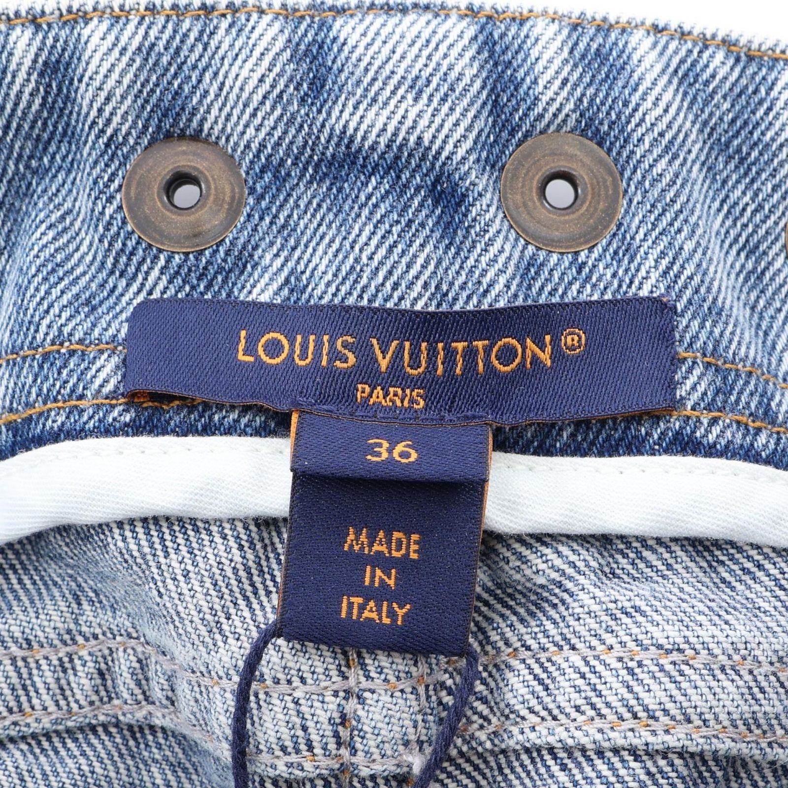 ルイ・ヴィトン LOUIS VUITTON デニムパンツ RW232WB BEA FPP037 コットン デニムパンツ レディース 未使用